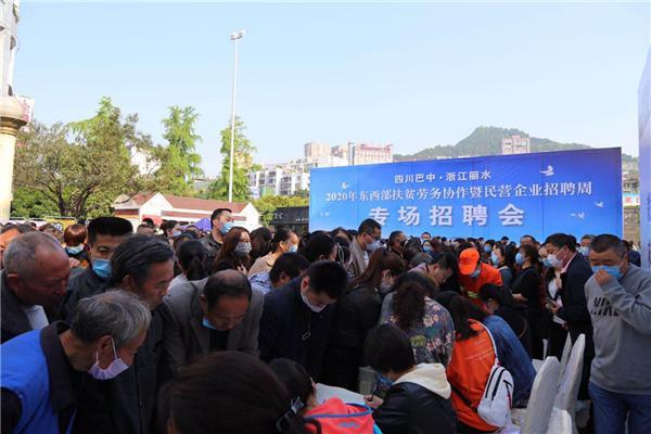 2020年“四川巴中-浙江丽水”东西部扶贫劳务协作暨民营企业